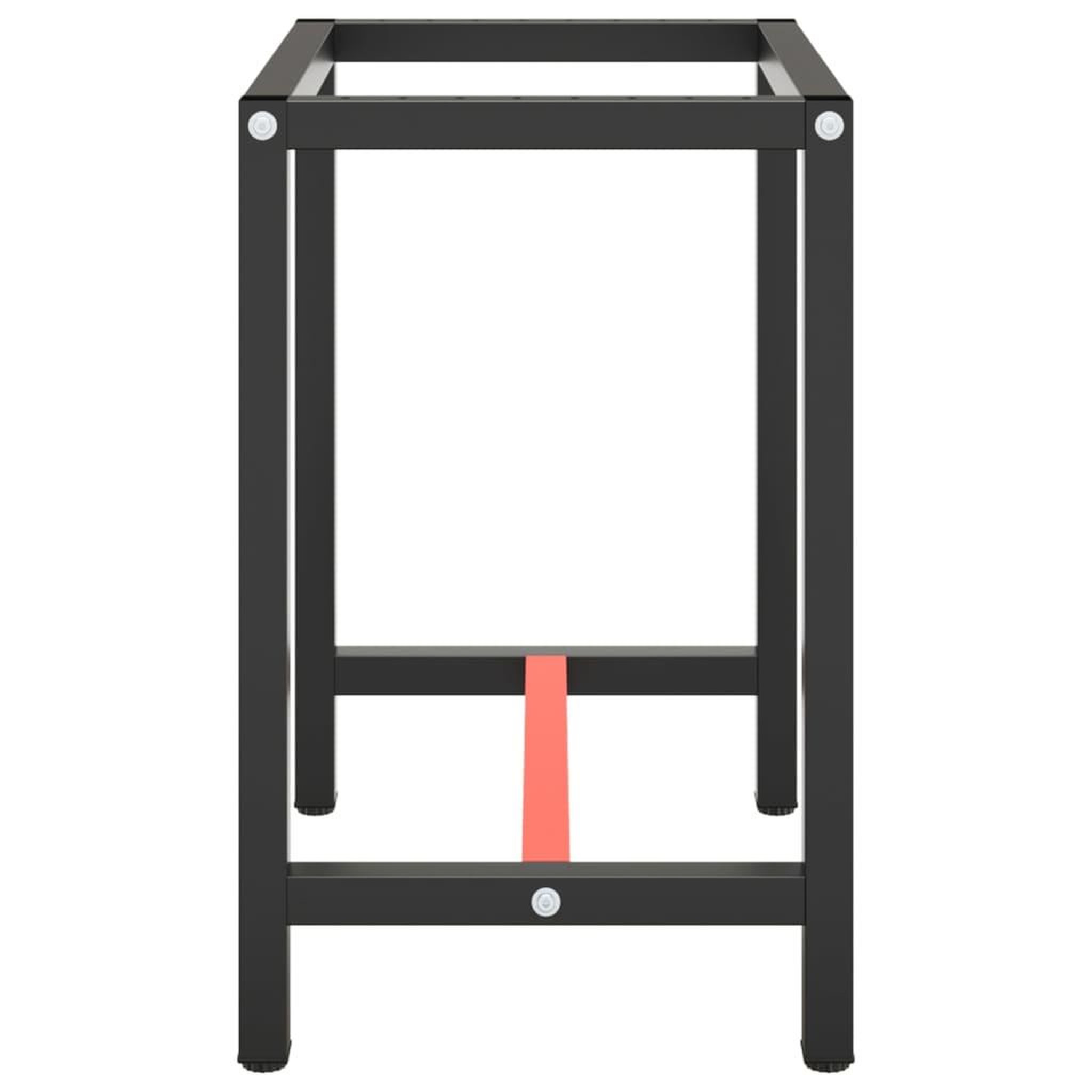 Voir la diapositive 4 : VIDAXL Cadre de banc de travail Noir et rouge mat 70x50x79 cm Metal