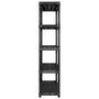 Voir la diapositive 4 : VIDAXL Etagere de rangement a 5 niveaux Noir 255x40x185 cm Plastique