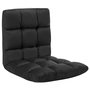 Voir la diapositive 1 : VIDAXL Chaise pliable de sol Noir Microfibre