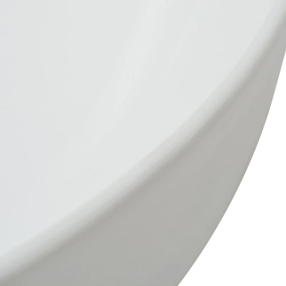 VIDAXL Lavabo ronde Ceramique Blanc 41,5 x 13,5 cm