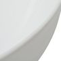 Voir la diapositive 4 : VIDAXL Lavabo ronde Ceramique Blanc 41,5 x 13,5 cm