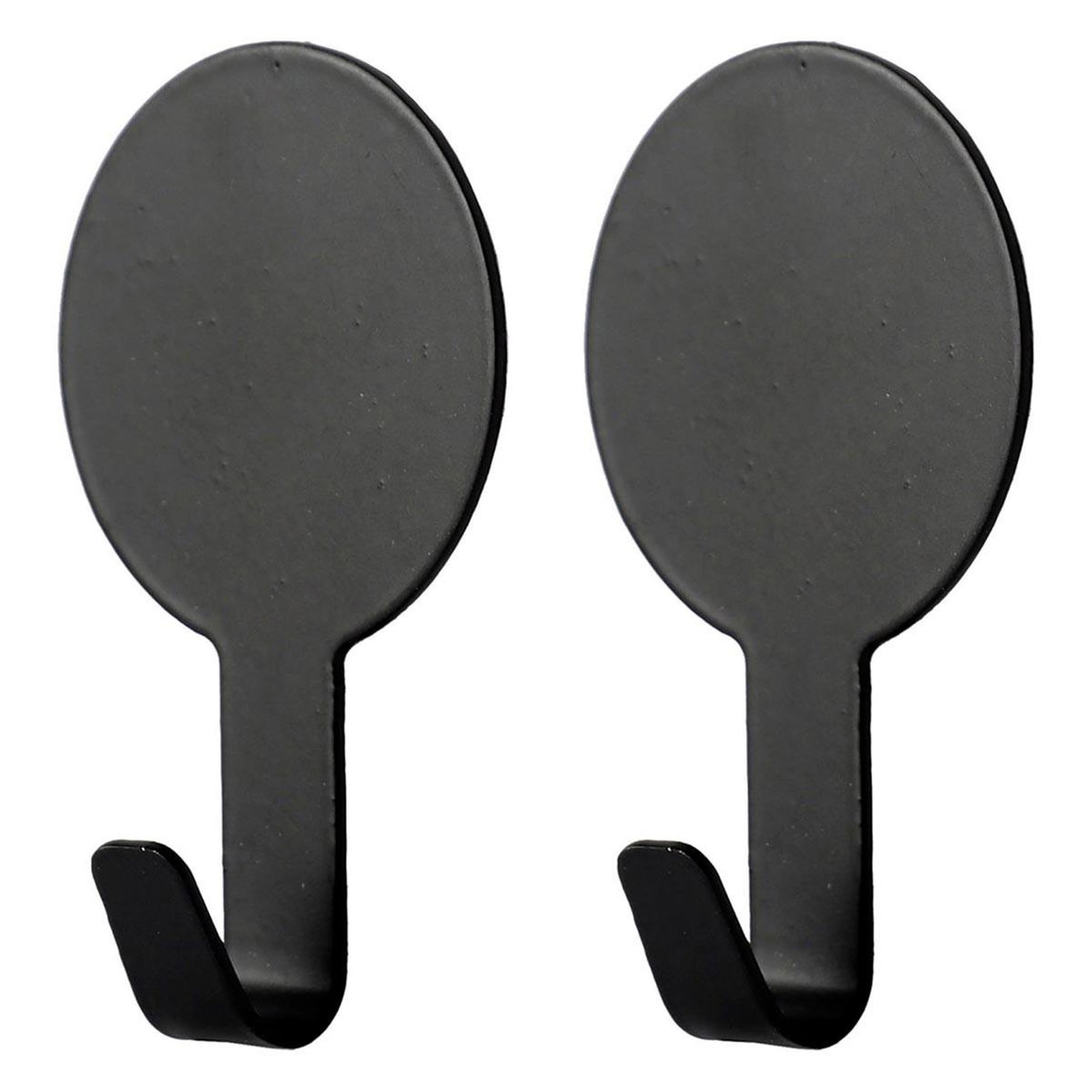 Voir la diapositive 2 : Douceur d'Intérieur Lot de 2 crochets adhésifs  fixeo  7cm noir
