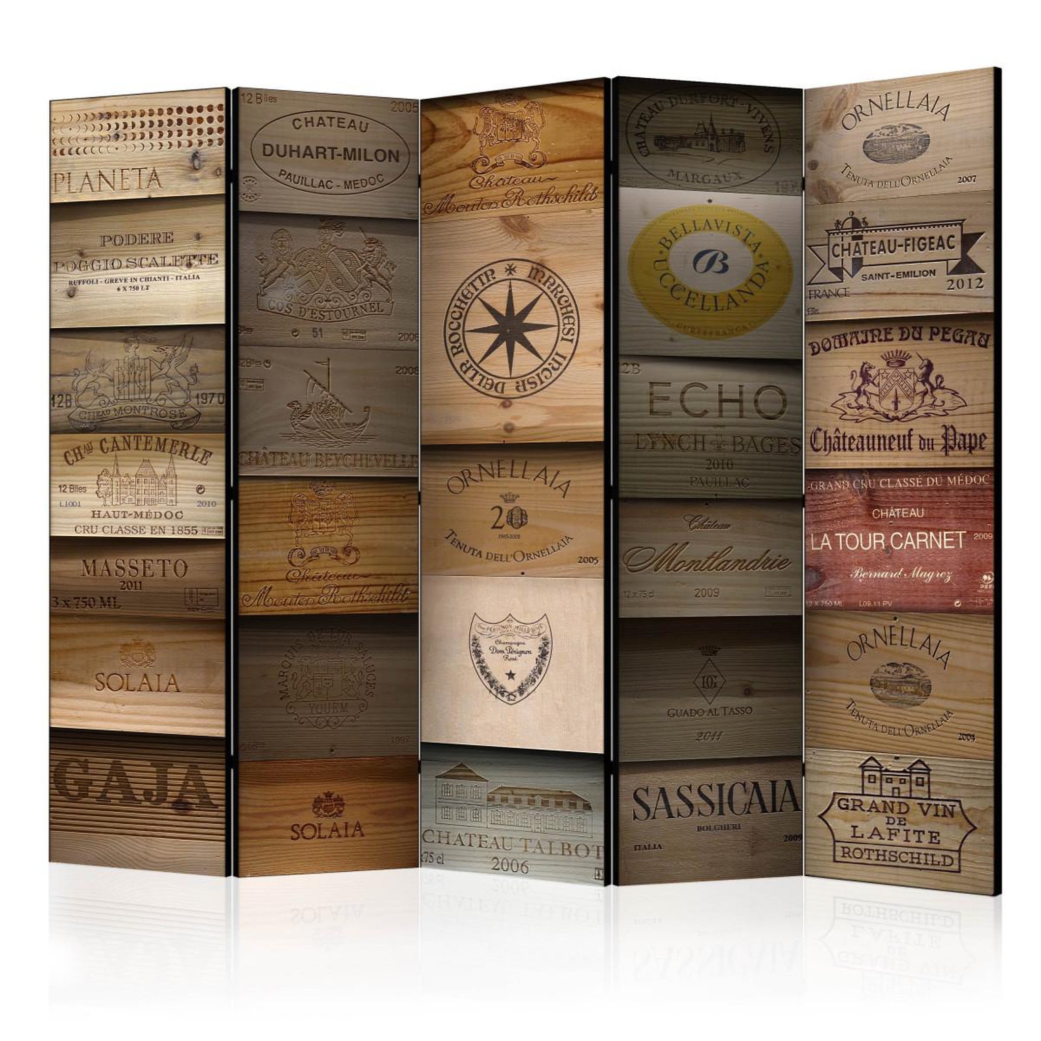 Paris Prix Paravent 5 volets  old vineyard  172x225cm