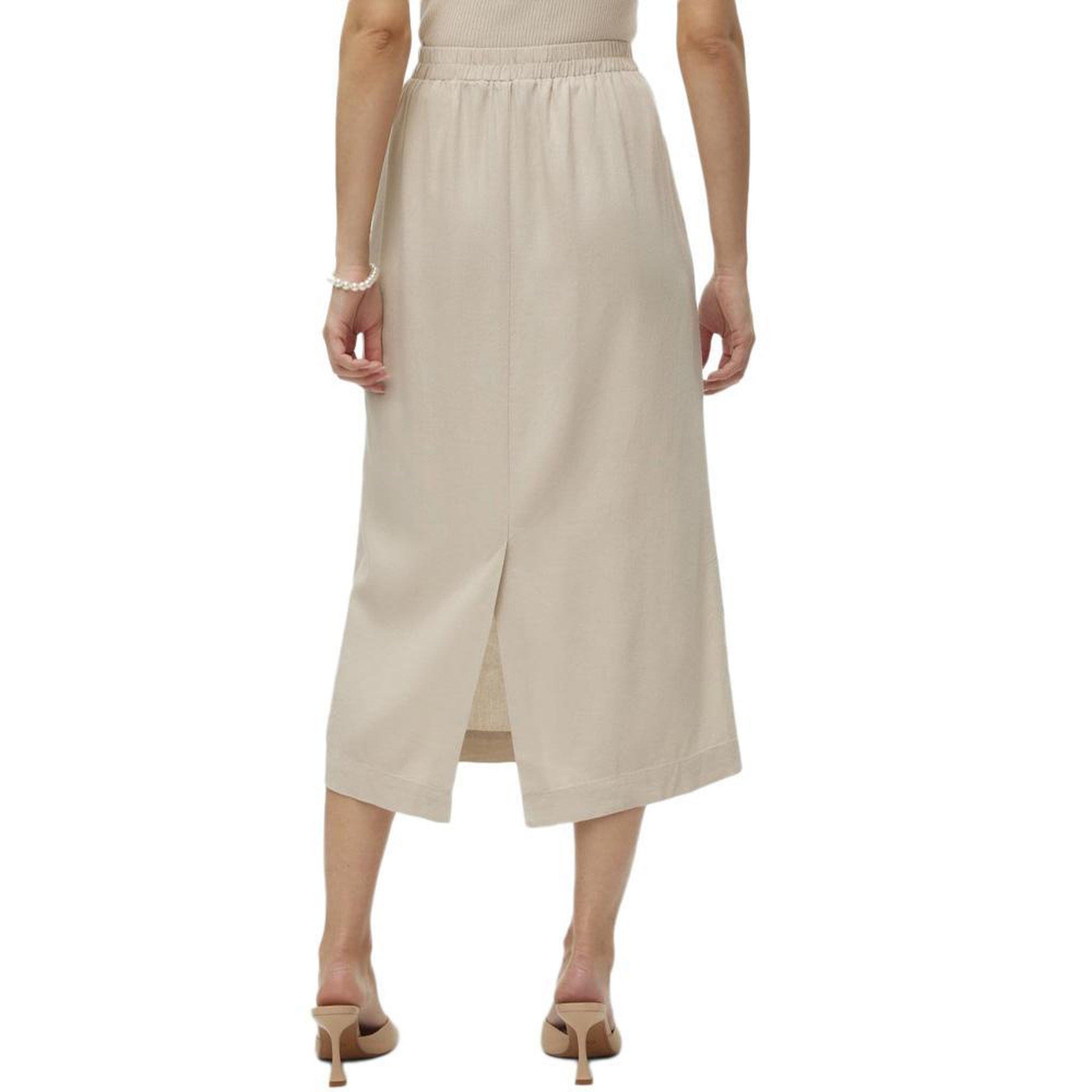 Voir la diapositive 2 : Vero Moda Jupe Beige Femme Vero Moda Mymilo Hw 7/