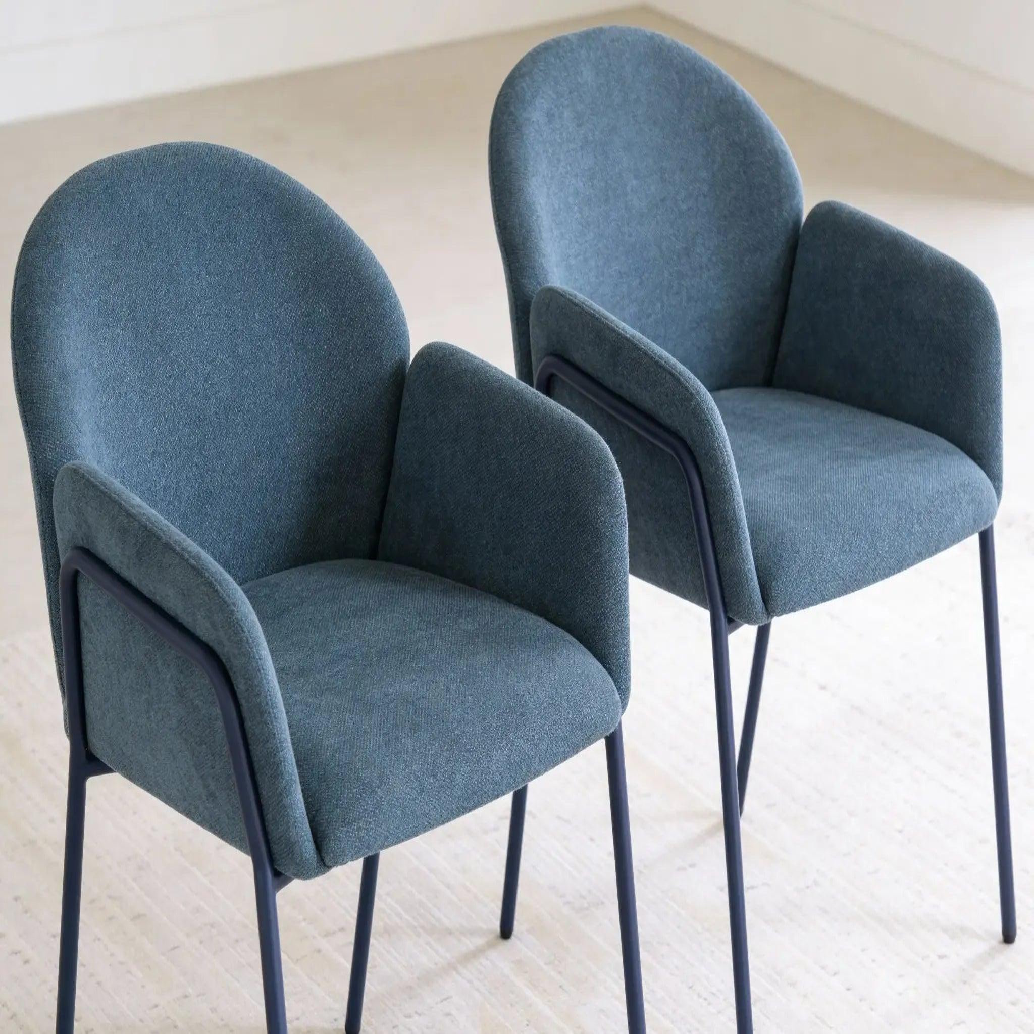 Voir la diapositive 5 : CASANOVA PARIS Naya - lot de 2 chaises tissu