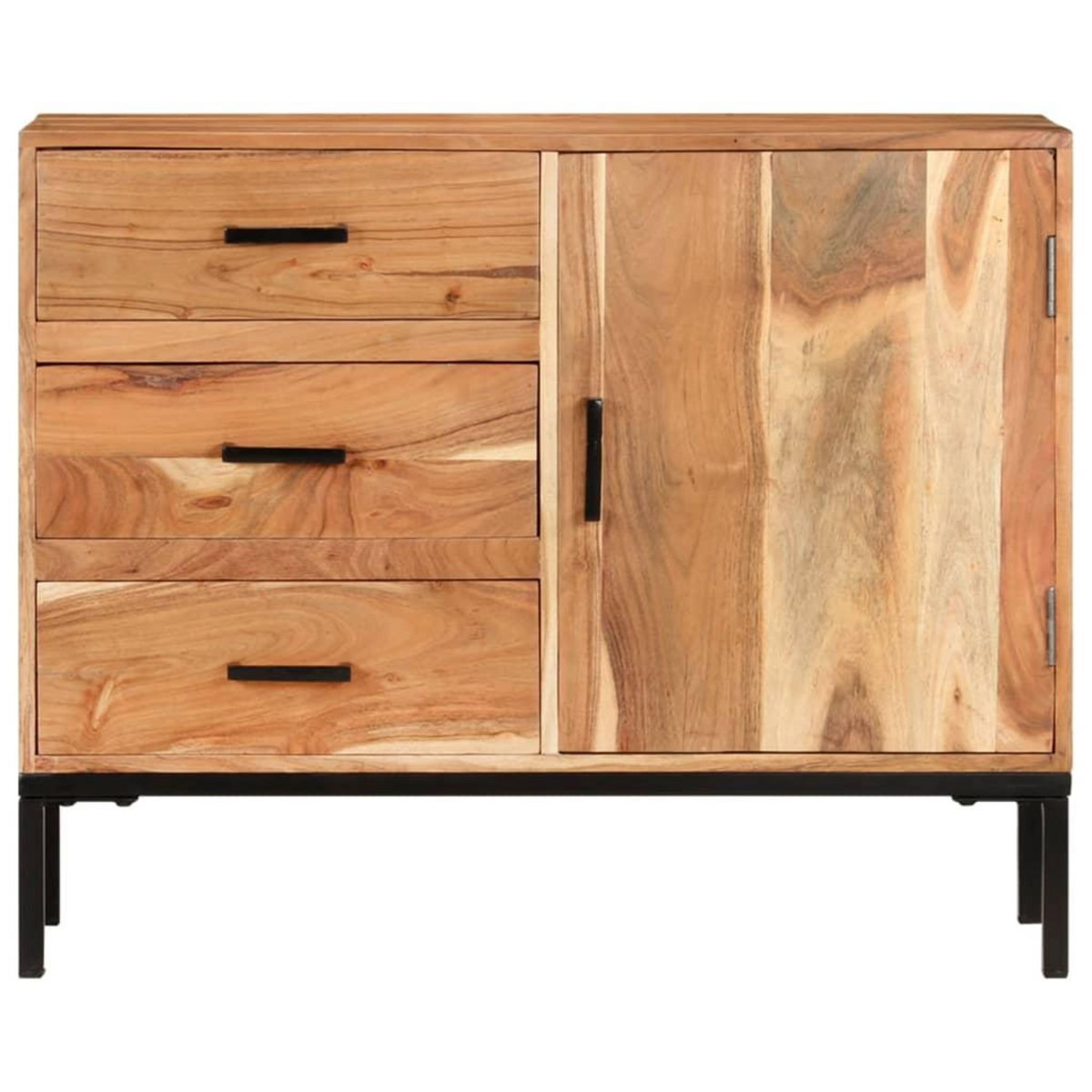 VIDAXL Buffet 88x30x73 cm Bois d'acacia massif
