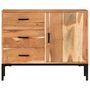 Voir la diapositive 2 : VIDAXL Buffet 88x30x73 cm Bois d'acacia massif