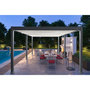 Voir la diapositive 7 : Pergola Bioclimatique autoportée 4x6 m - Anthracite/blanc -  VS OmBREA®