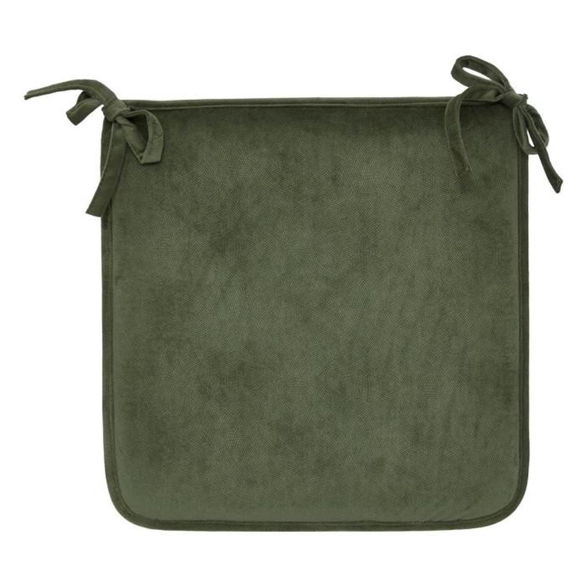ATMOSPHERA Galette de Chaise Uni  Lilou  38x38cm Kaki