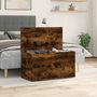 Voir la diapositive 3 : VIDAXL Coffre de rangement Chene fume 84x42x46 cm Bois d'ingenierie