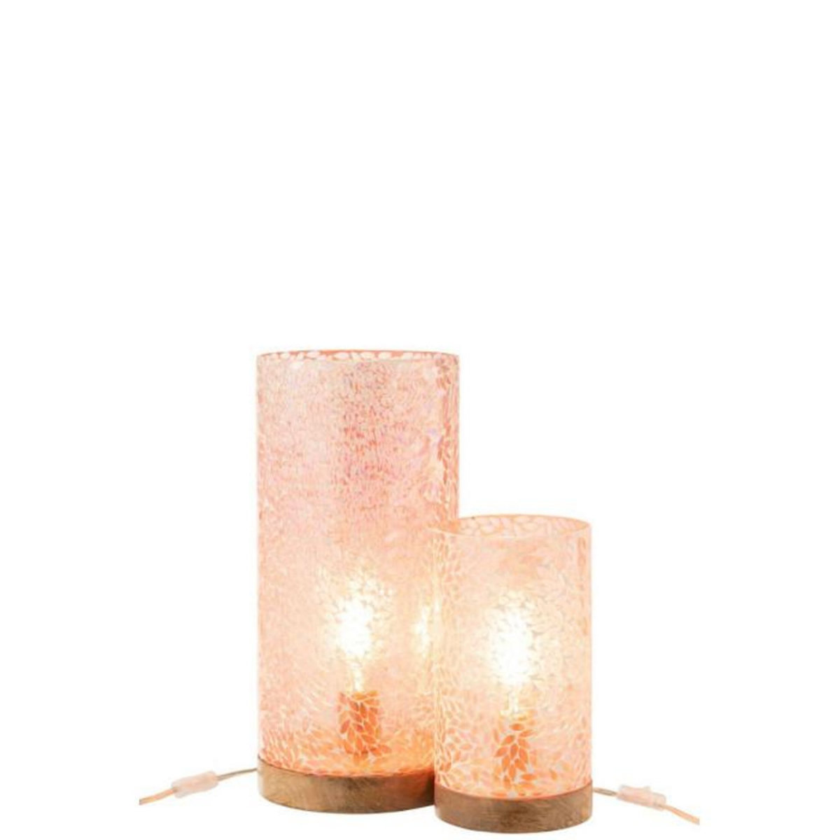 Paris Prix Lampe à Poser Mosaïque  Cyra  45cm Rose