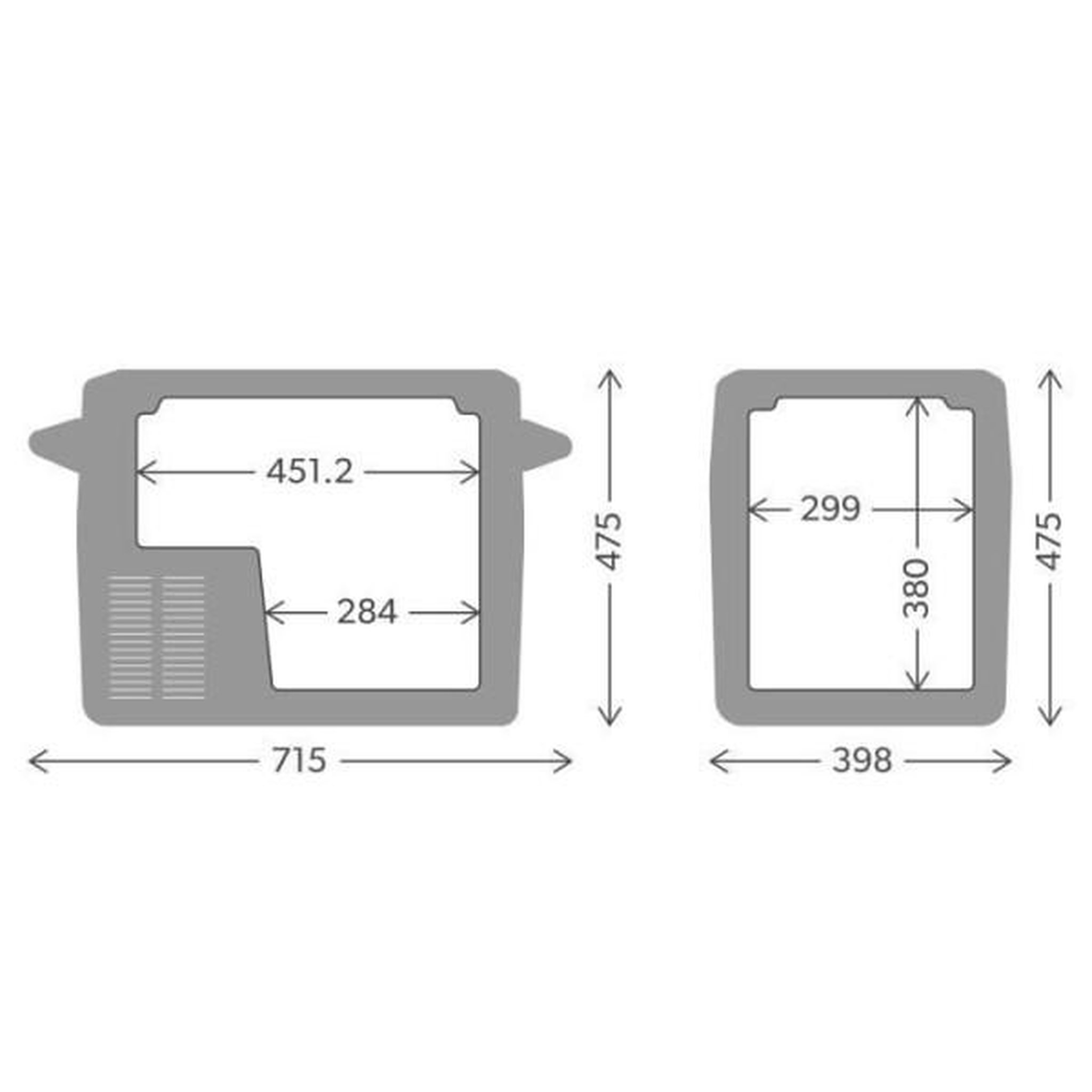 Voir la diapositive 2 : DOMETIC Glaciere   électrique portable - DOMETIC - CFF45 - A compression - 44 litres - 12 V - 24 V allume cigare - 230 V - Noir