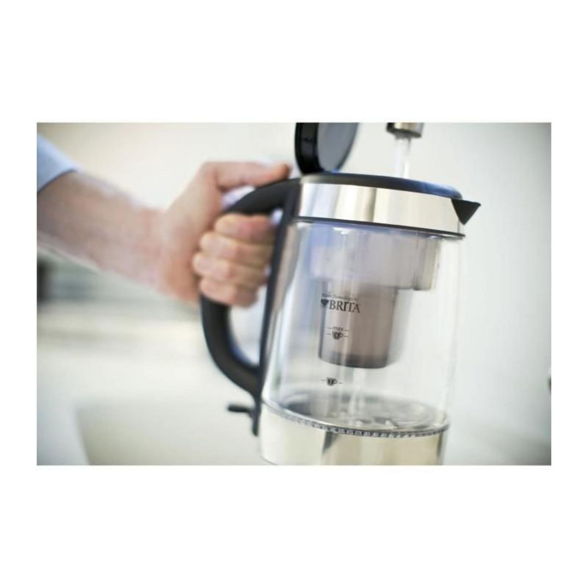 Russell Hobbs RUSSELL HOBBS 20760-57 - Bouilloire Clarity en verre avec filtration BRITA - 1 L - 2200 W