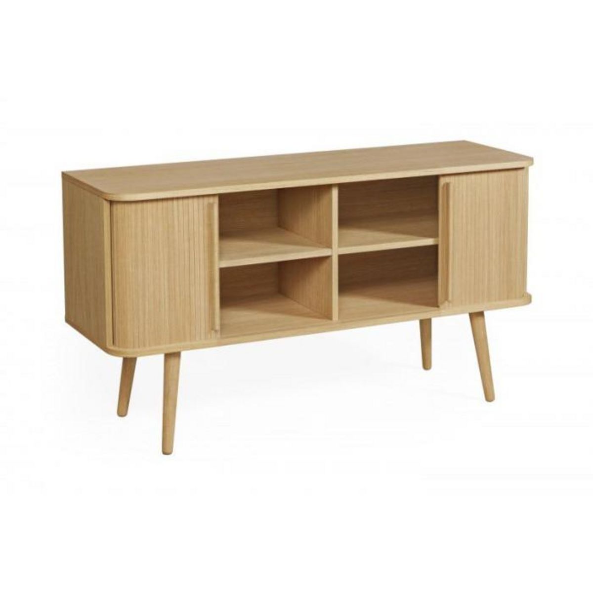 Paris Prix Buffet 2 Portes en Bois Massif  Rove  138cm Chêne
