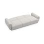 Voir la diapositive 4 : Paris Prix Canapé Convertible 3 Places en Tissu  Buddy  234cm Gris