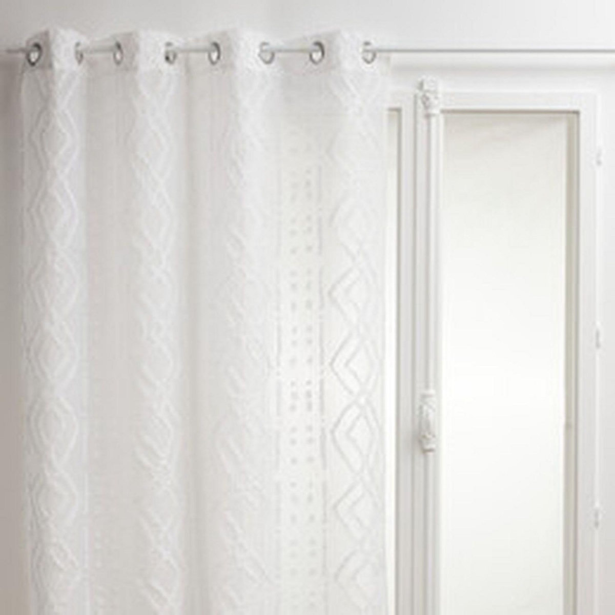 ATMOSPHERA Voilage Sama impression jacquard 140 x 240 cm