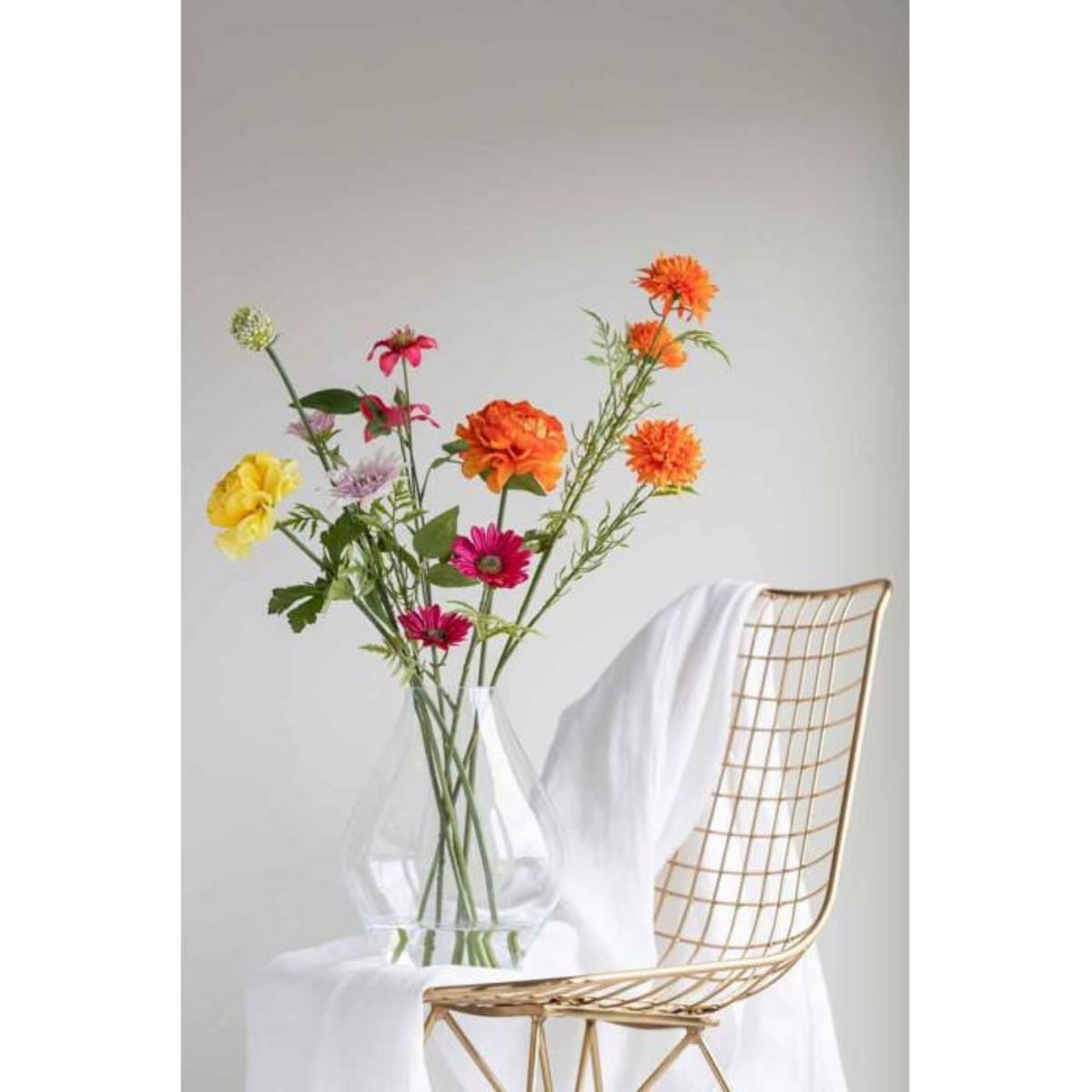 Paris Prix Vase Design en Verre  Abby  24cm Transparent