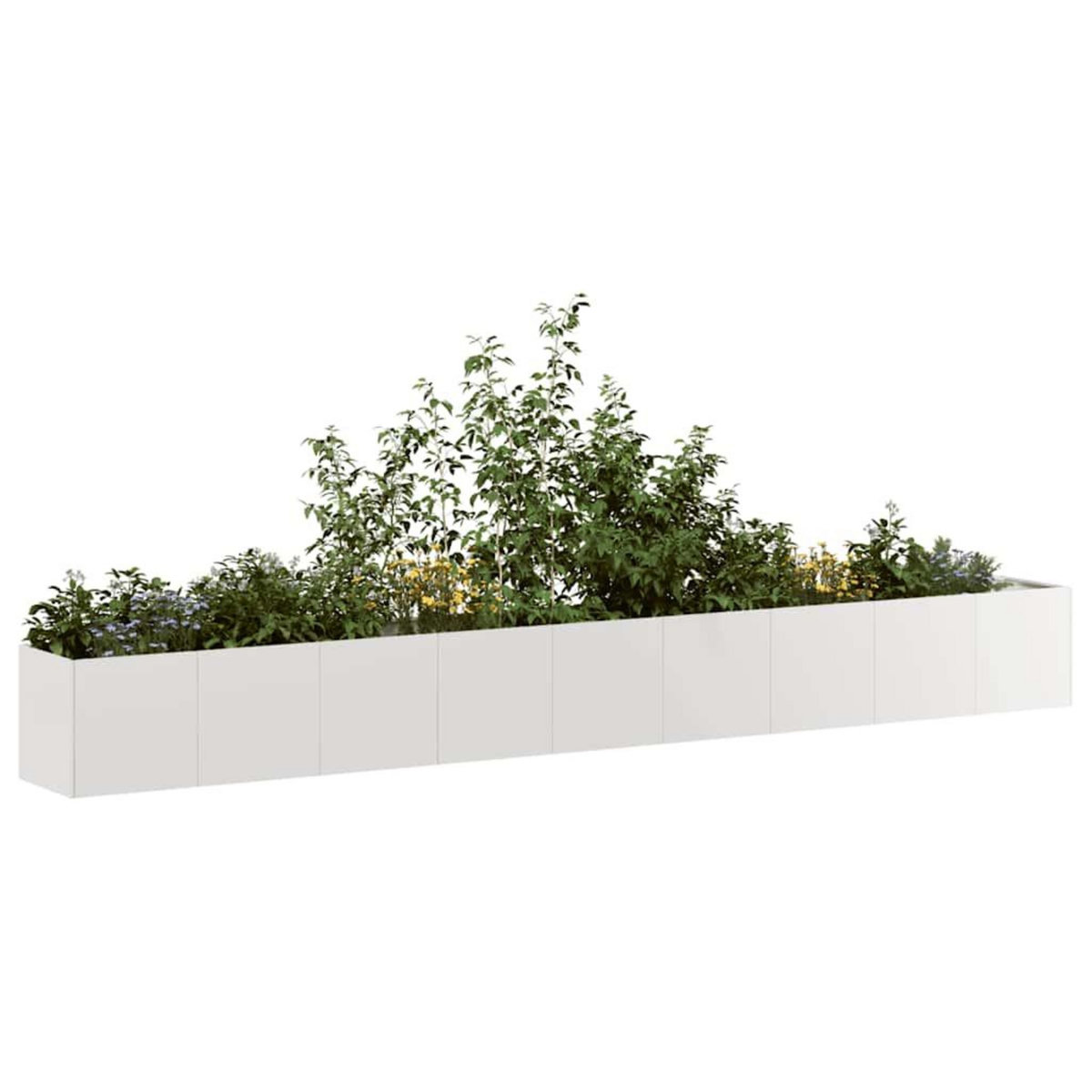 VIDAXL Jardiniere 360x40x40 cm acier inoxydable