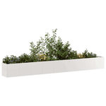 VIDAXL Jardiniere 360x40x40 cm acier inoxydable