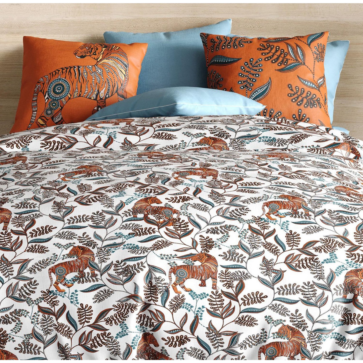 Les Ateliers du Linge Parure housse de couette 100% coton 57fils-savane