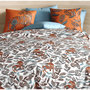 Voir la diapositive 4 : Les Ateliers du Linge Parure housse de couette 100% coton 57fils-savane