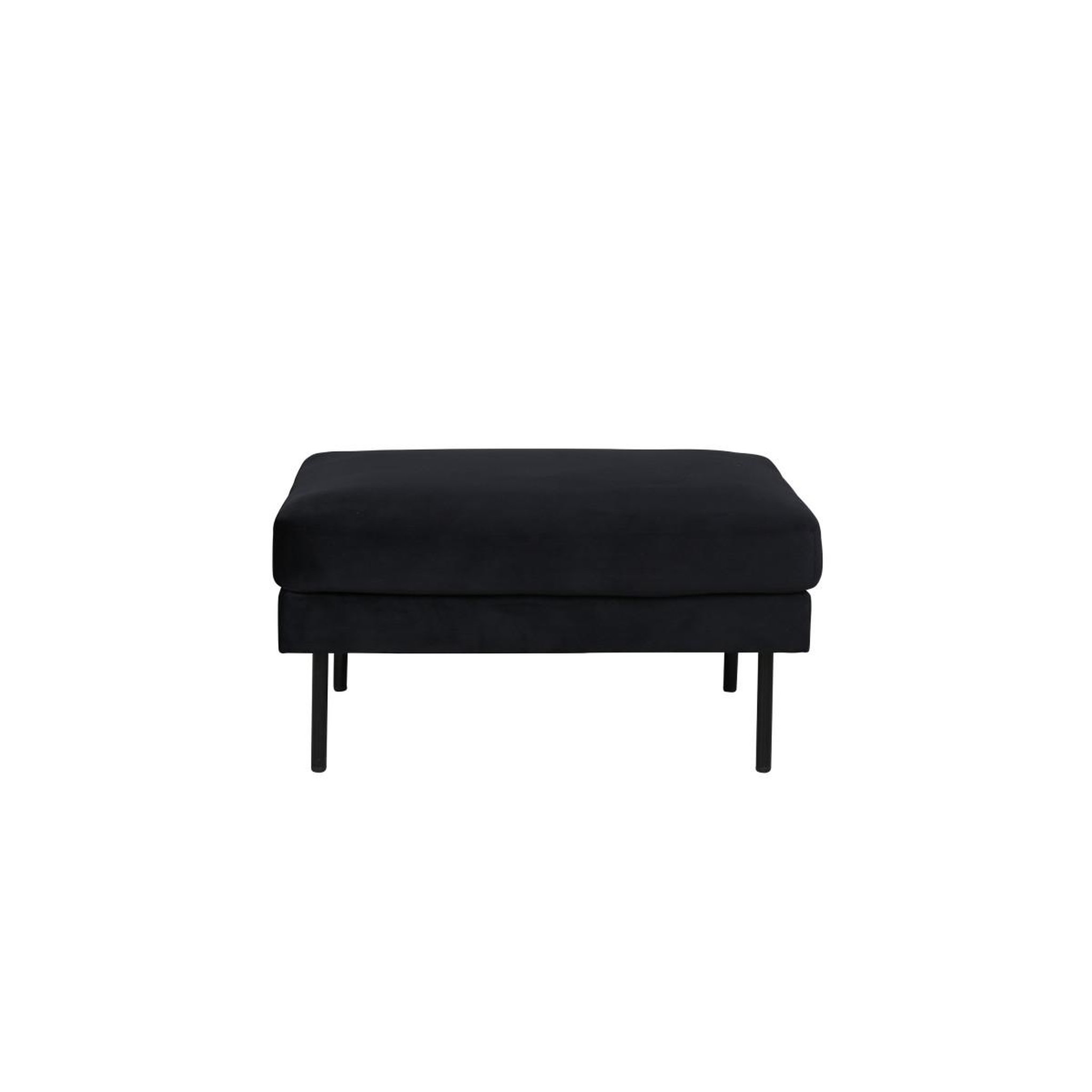 Voir la diapositive 2 : Paris Prix Pouf design en velours  zoom  85cm noir