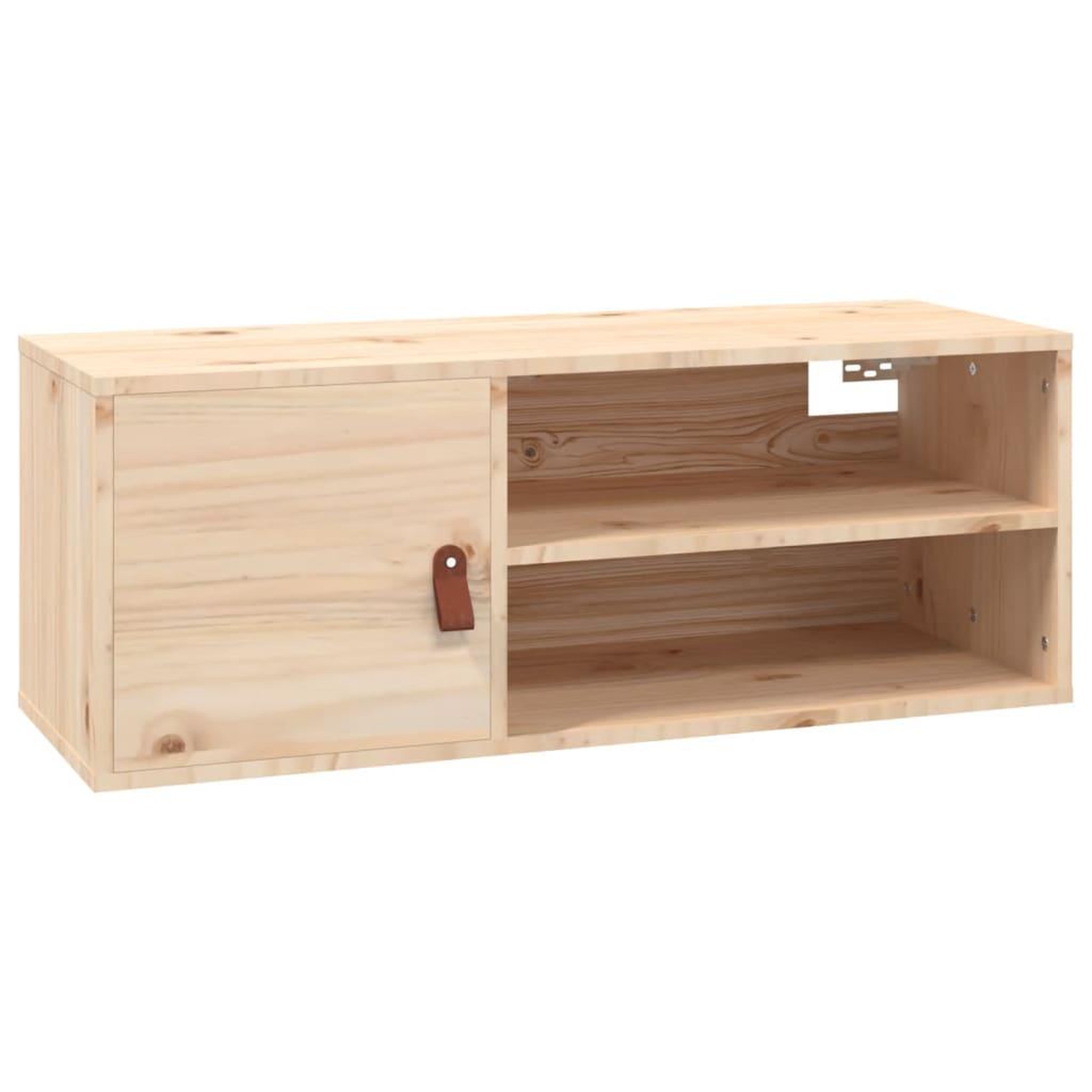 Voir la diapositive 2 : VIDAXL Armoire murale 80x30x30 cm Bois de pin massif
