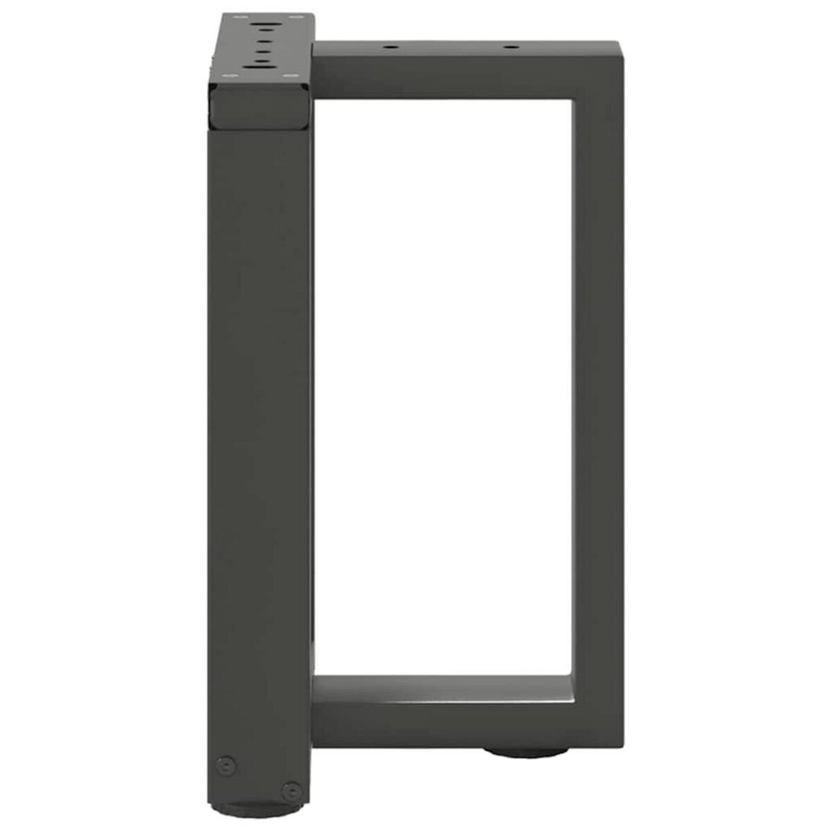 VIDAXL Pieds de table basse forme de T 2pcs anthracite 38x25x(42-43)cm