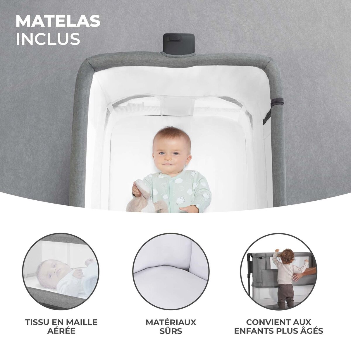 KINDERKRAFT Lit cododo neste bois pratique et confortable