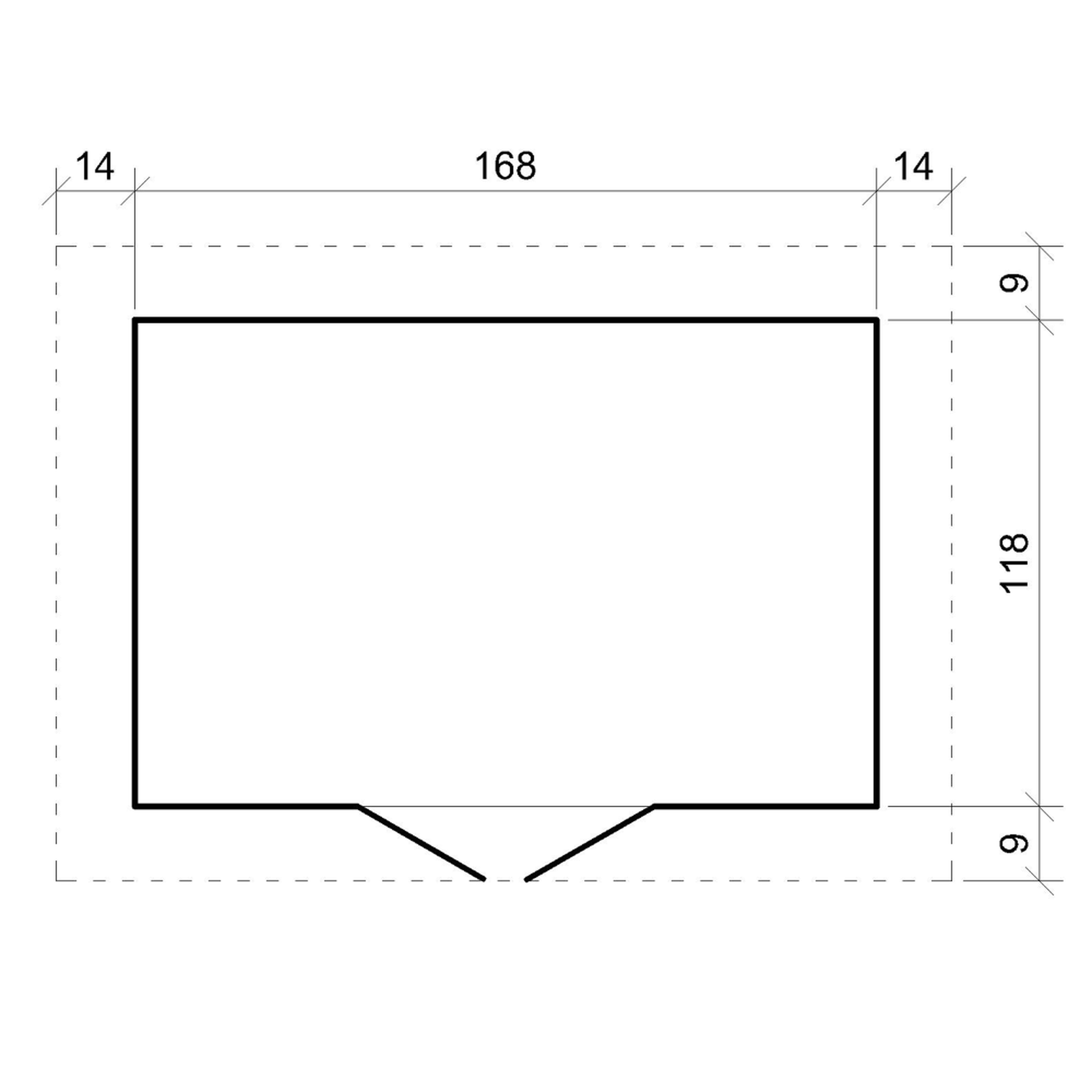 Voir la diapositive 5 : TIMBELA Abri de jardin en bois 1.98 m², cabane de jardin exterieur 19 mm épaisseur de paroi m367c