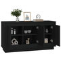Voir la diapositive 4 : VIDAXL Buffet noir 102x35x55 cm bois d'ingenierie