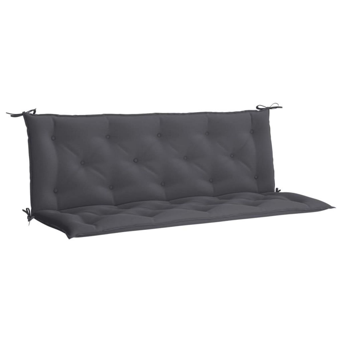 VIDAXL Coussin de banc de jardin anthracite tissu oxford