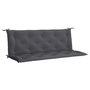 Voir la diapositive 2 : VIDAXL Coussin de banc de jardin anthracite tissu oxford