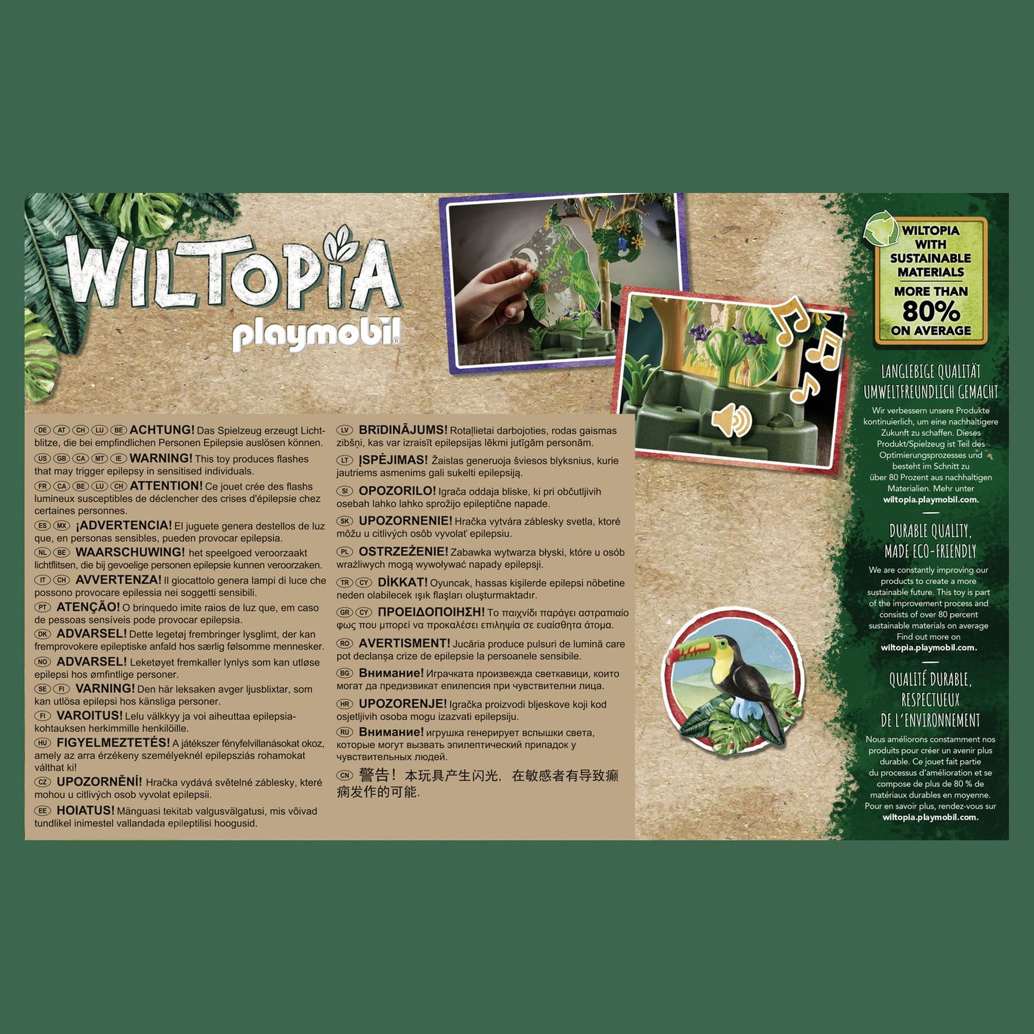 Voir la diapositive 7 : PLAYMOBIL 71009 - Wiltopia - Forêt tropicale avec veilleuse