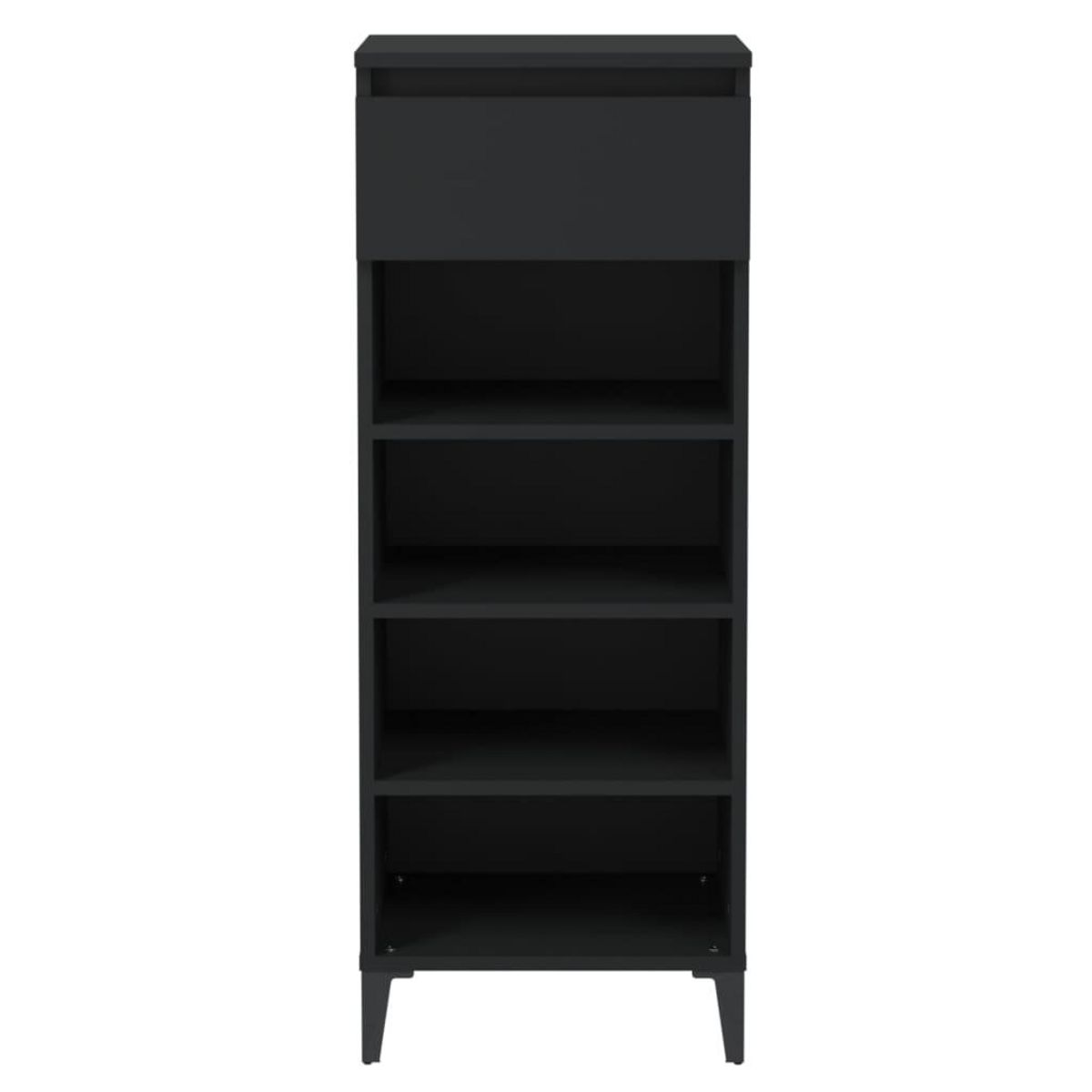 VIDAXL Etagere a chaussures Noir 40x36x105 cm Bois d'ingenierie