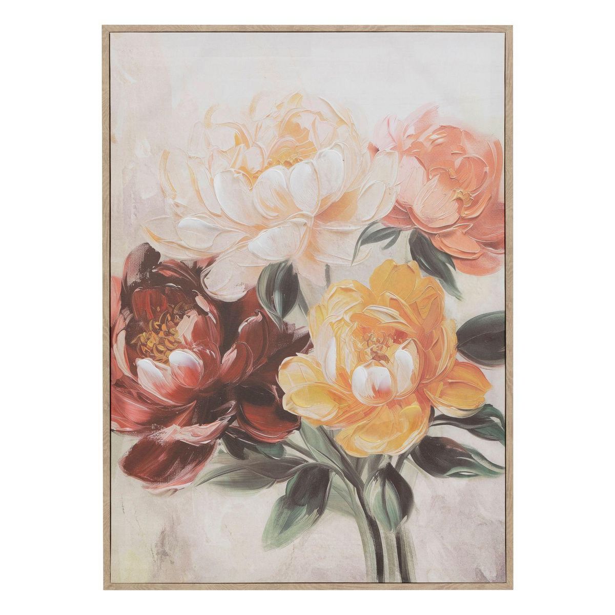 ATMOSPHERA Toile peinte encadrée OPHELIA - 52 x 72 cm - Multicolore