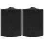 Voir la diapositive 3 : VIDAXL Haut parleurs stéréo muraux 2 pcs noir intérieur extérieur 120W
