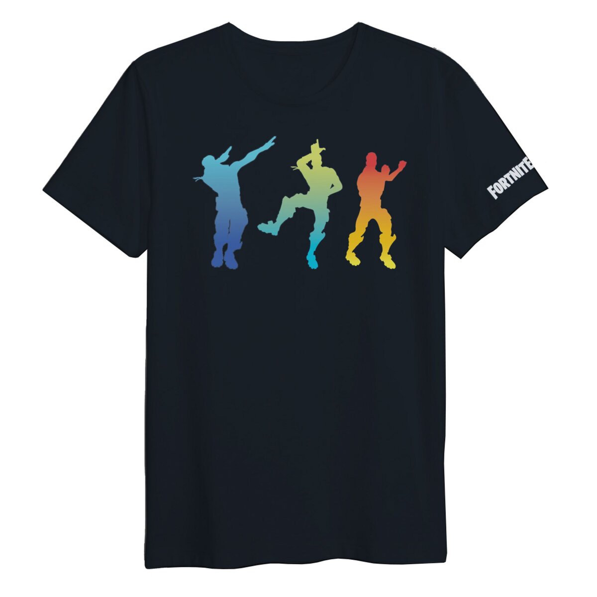 T-Shirt Fortnite Exclusivité Auchan 3 Dances Noir Taille Enfant 8ans