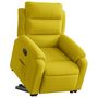 Voir la diapositive 3 : VIDAXL Fauteuil inclinable electrique jaune Velours