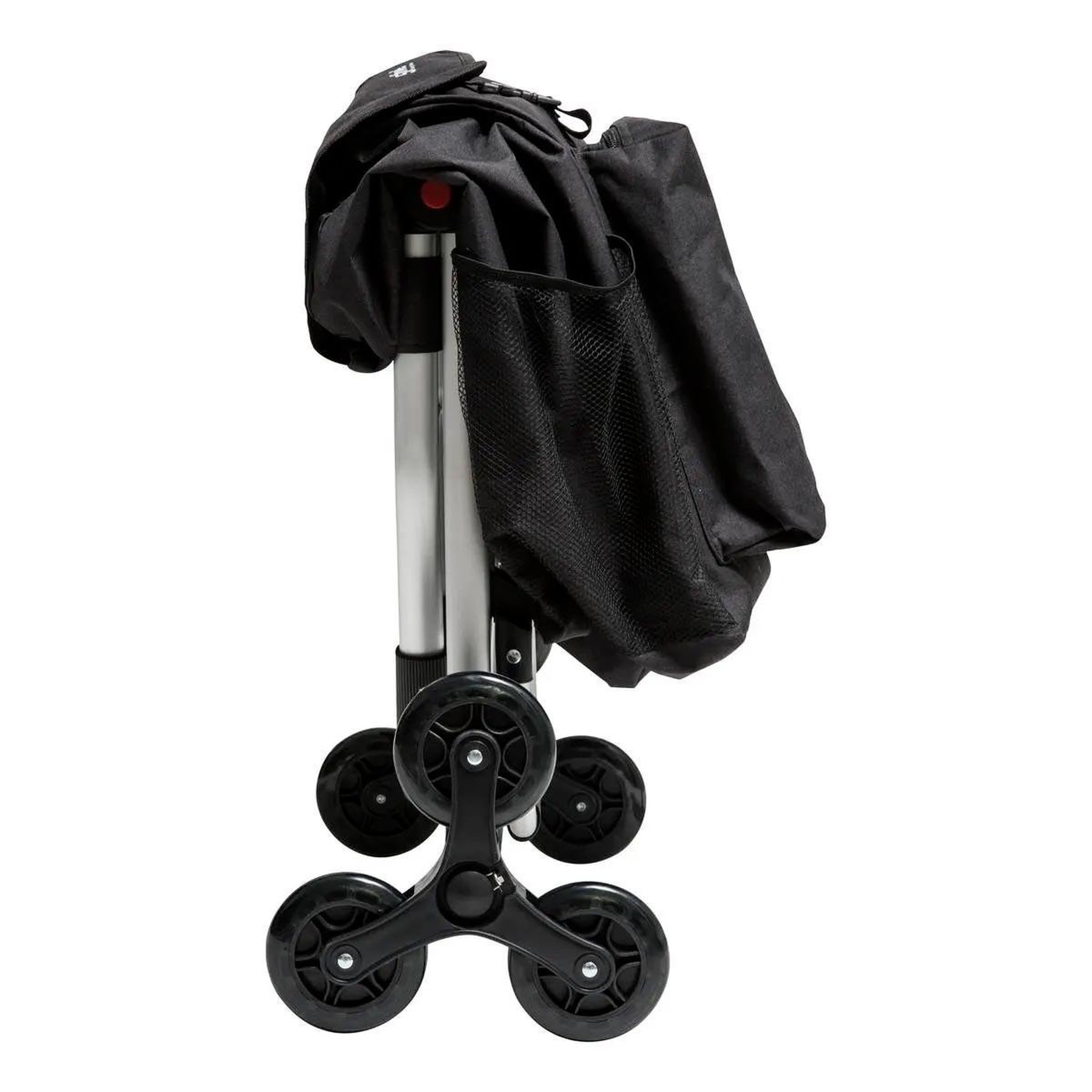 Voir la diapositive 2 : FIVE Chariot de Marché 3 Roues  Pliable  100cm Noir