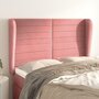 Voir la diapositive 1 : VIDAXL Tete de lit avec oreilles Rose 147x23x118/128 cm Velours