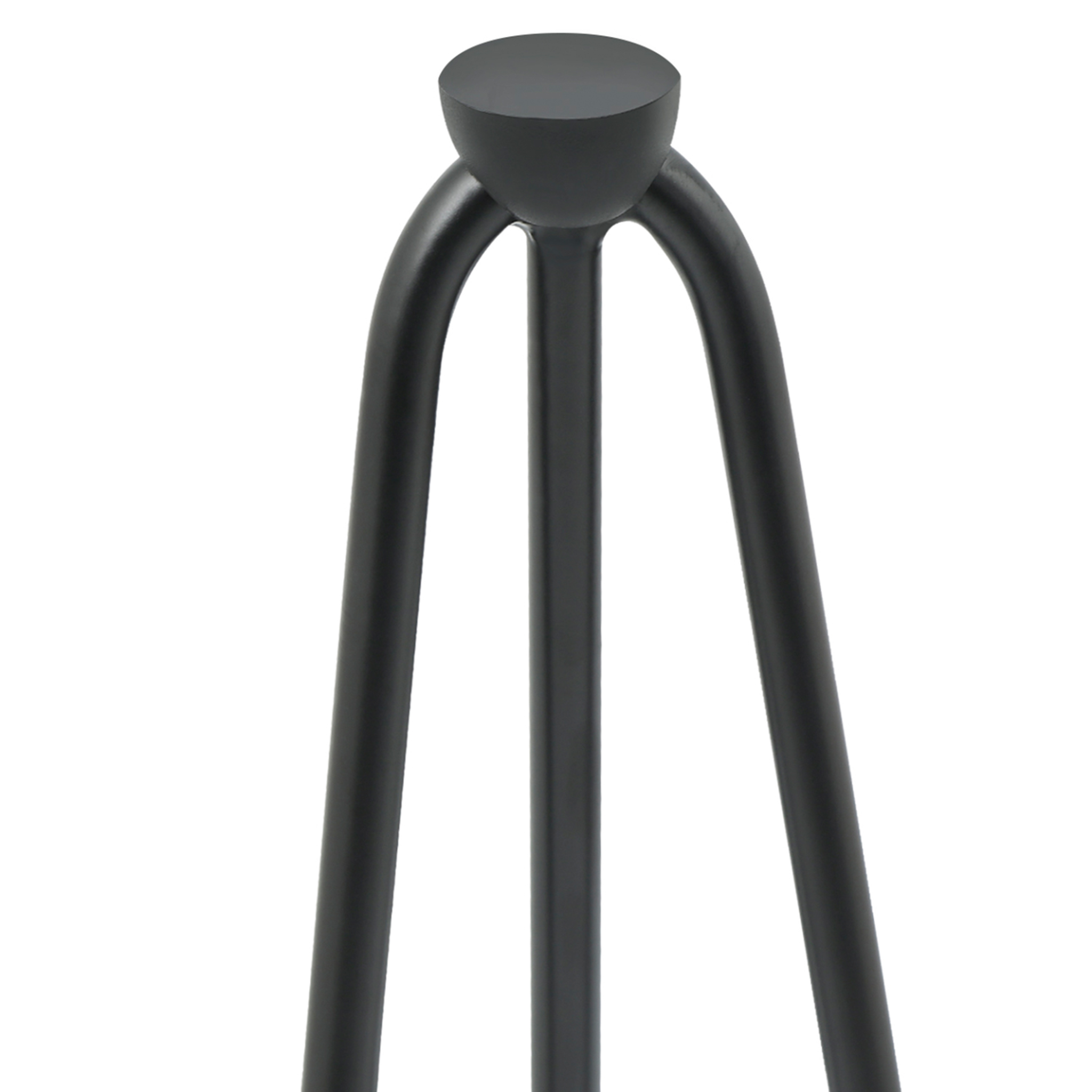 Voir la diapositive 4 : ID MARKET Lot de 4 pieds épingle 71 cm pour table noir design industriel