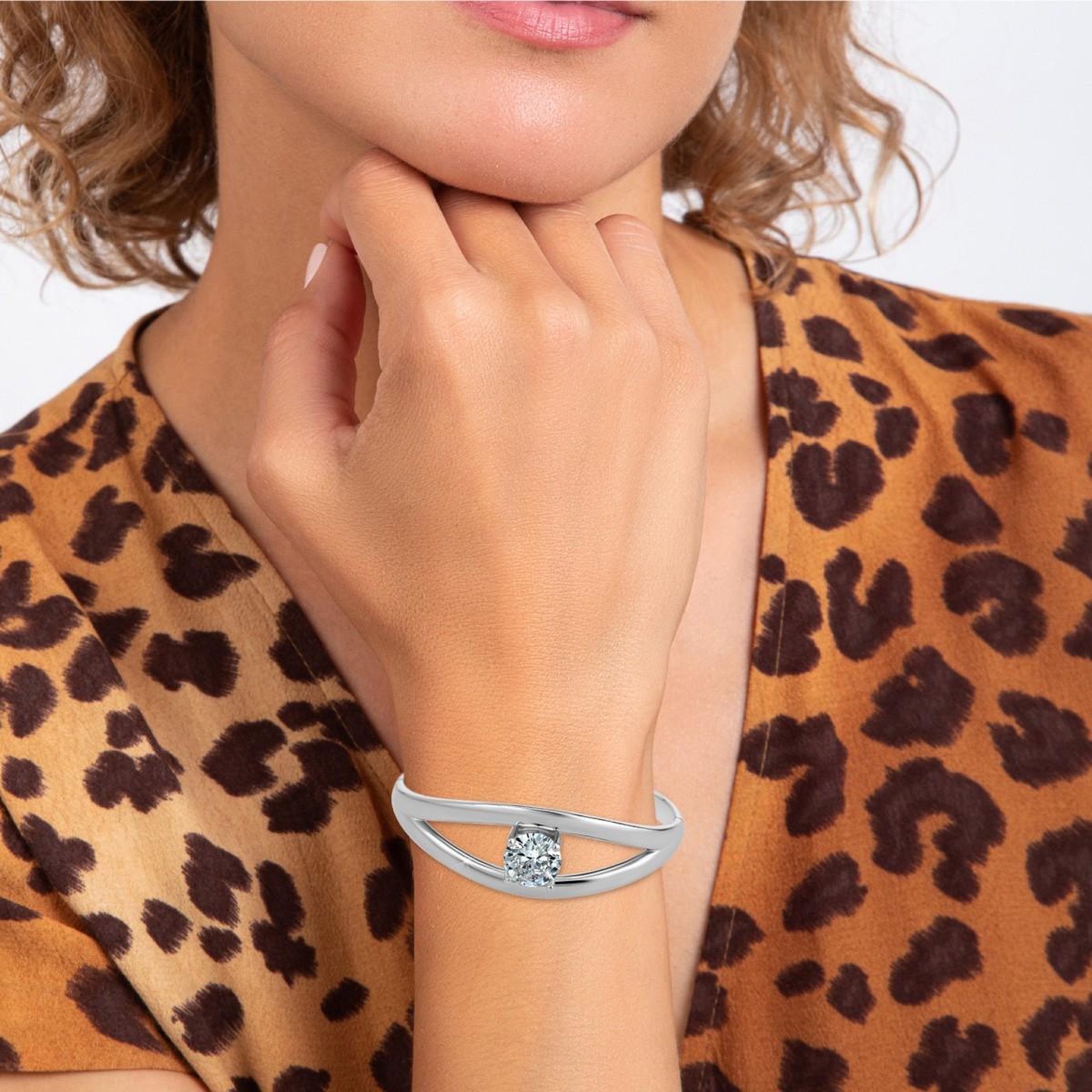 Voir la diapositive 2 : SC CRYSTAL Bracelet par SC Crystal orné d'un Cristal scintillant