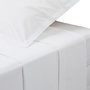 Voir la diapositive 1 : ATMOSPHERA Drap Plat 1 Personne  Percale  180x290cm Blanc