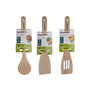 Voir la diapositive 6 : Fackelmann Lot de 3 ustensiles de cuisine en bois dont 2 spatules et une cuillère Fackelmann Nature