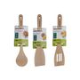 Voir la diapositive 6 : Fackelmann Lot de 3 ustensiles de cuisine en bois dont 2 spatules et une cuillère Fackelmann Nature