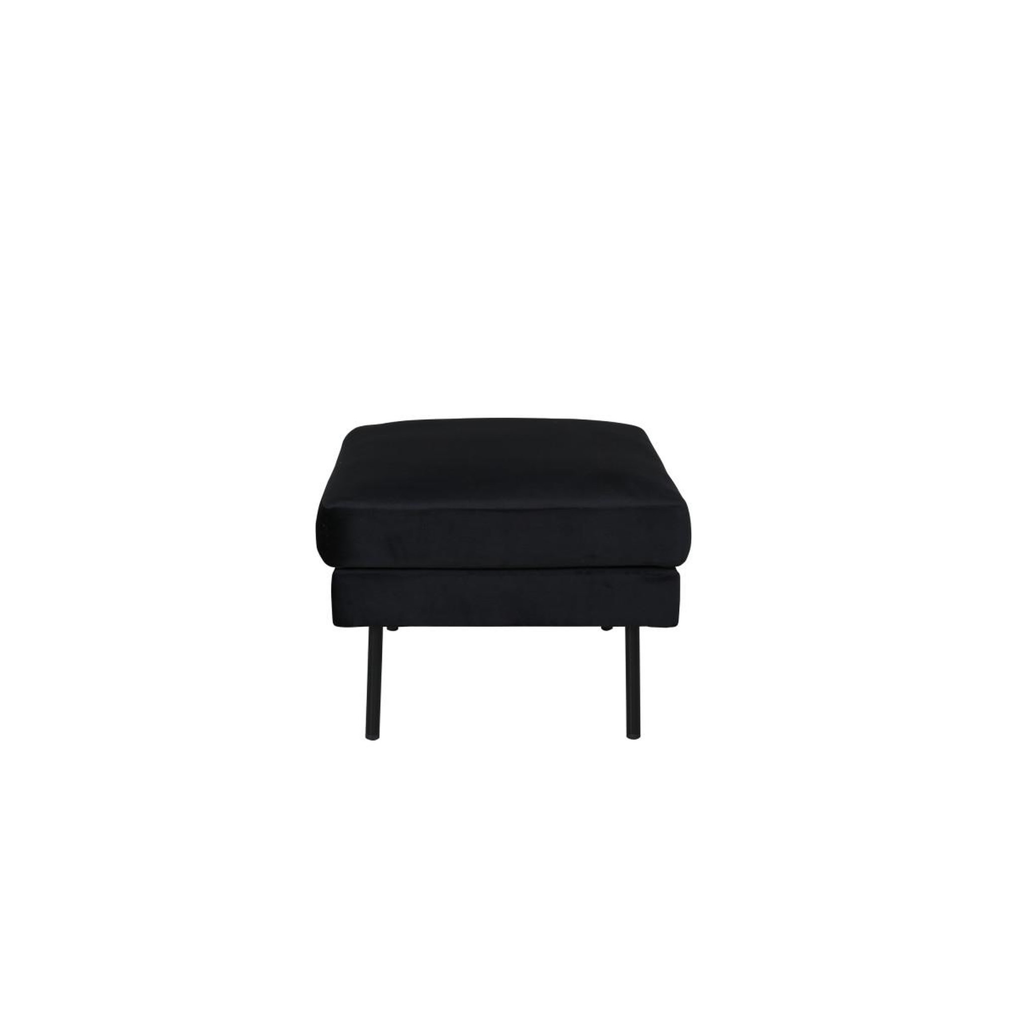 Voir la diapositive 3 : Paris Prix Pouf design en velours  zoom  85cm noir