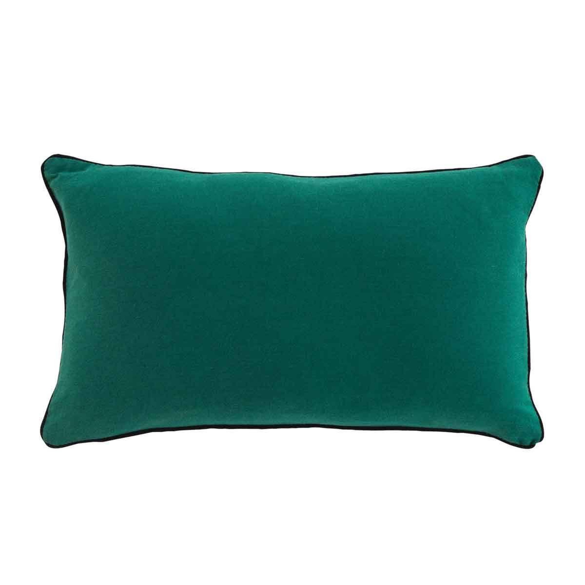 Douceur d'Intérieur Coussin déco uni  linette  30x50cm émeraude