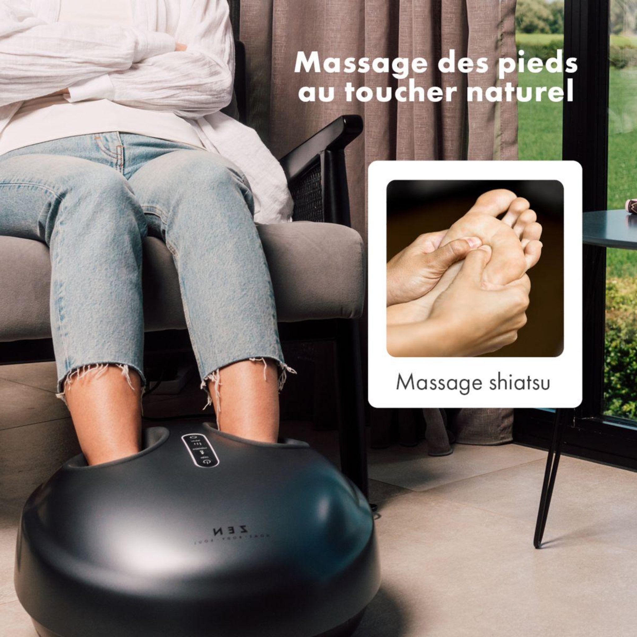 Voir la diapositive 4 : ZEN Masseur pieds confort ultime des pieds machu picchu