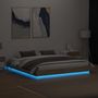 Voir la diapositive 4 : VIDAXL Cadre de lit avec LED sans matelas chene sonoma 180x200 cm